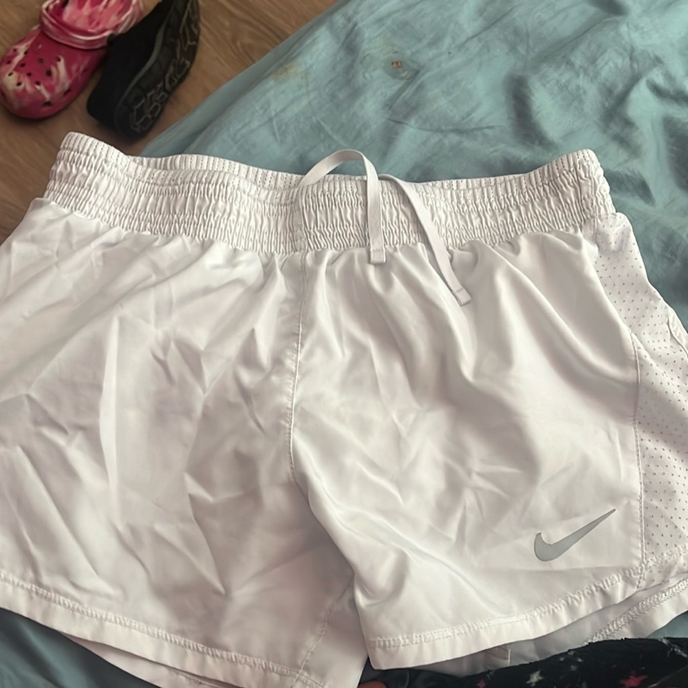 White nike shorts!